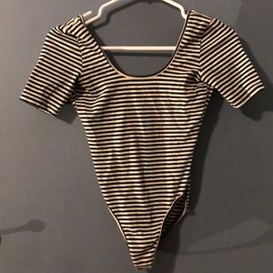 American Apparel cotton scoop back bodysuit